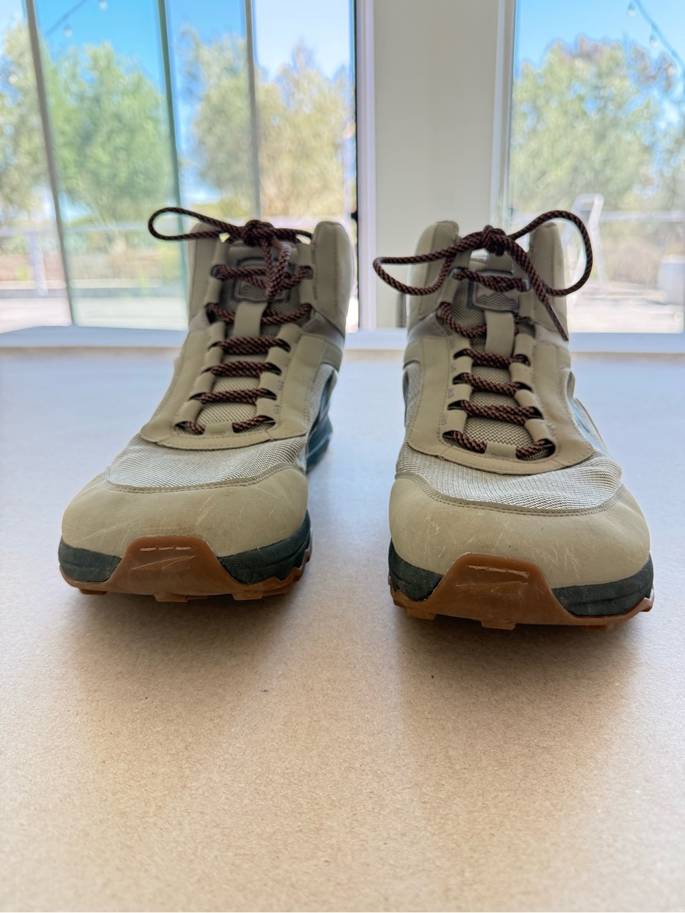 Altra— Men's Lone Peak Hiking Boots - Olive Green — Size 14 - Picture 2 of 15